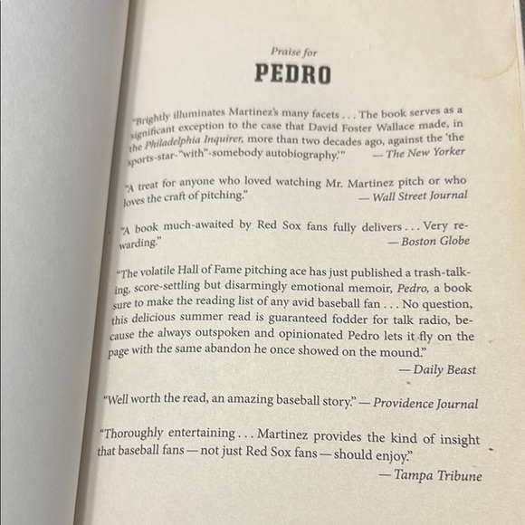 Pedro Martinez Book, baseball pitcher- preloved- good condition - Picture 4 of 8